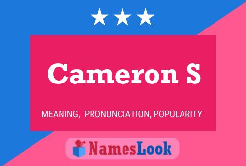 Affiche de nom Cameron S