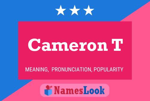 Affiche de nom Cameron T