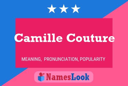 Affiche de nom Camille Couture