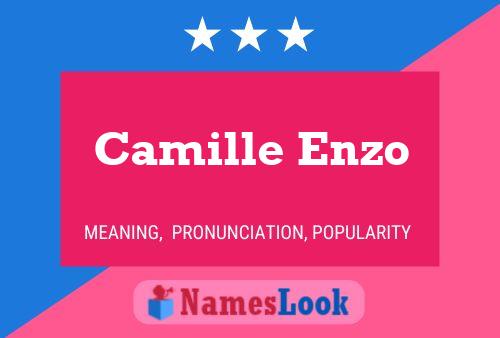 Affiche de nom Camille Enzo