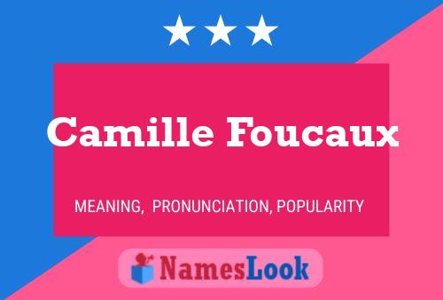 Affiche de nom Camille Foucaux