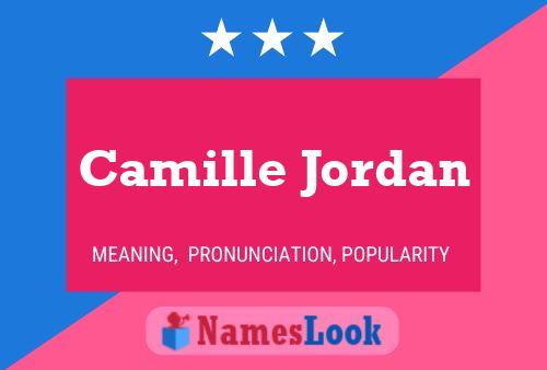 Affiche de nom Camille Jordan