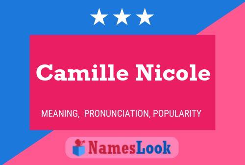 Affiche de nom Camille Nicole