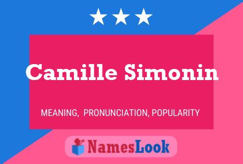 Affiche de nom Camille Simonin