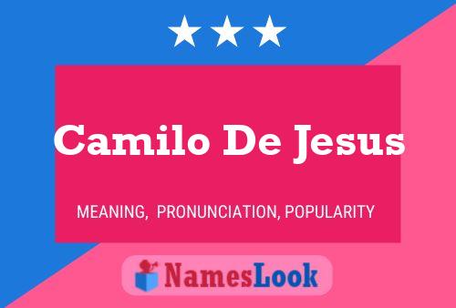 Affiche de nom Camilo De Jesus