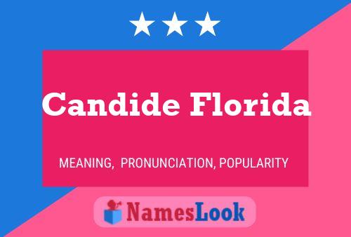 Affiche de nom Candide Florida