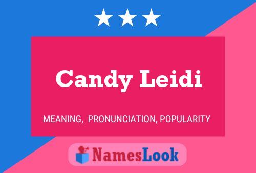 Affiche de nom Candy Leidi