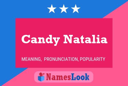 Affiche de nom Candy Natalia