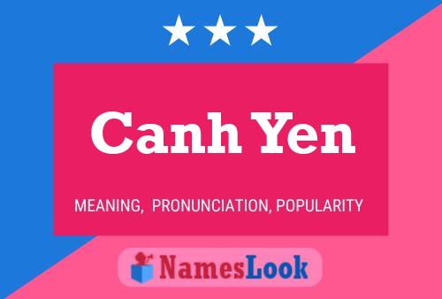 Affiche de nom Canh Yen