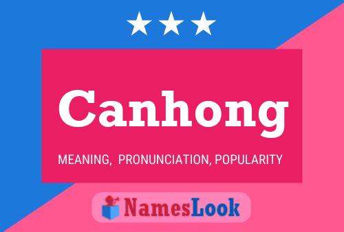 Affiche de nom Canhong