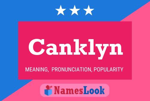 Affiche de nom Canklyn