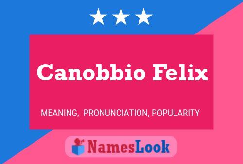 Affiche de nom Canobbio Felix