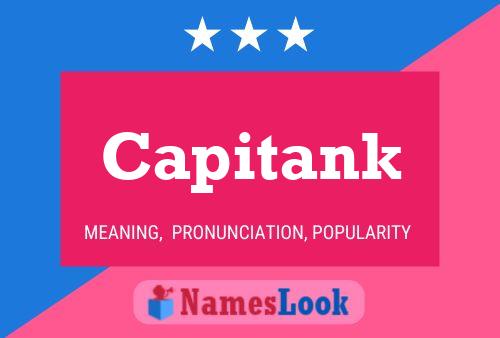 Affiche de nom Capitank