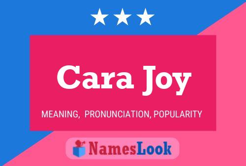 Affiche de nom Cara Joy