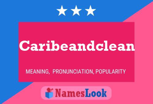 Affiche de nom Caribeandclean