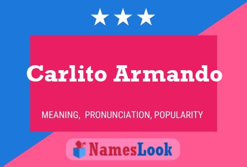 Affiche de nom Carlito Armando