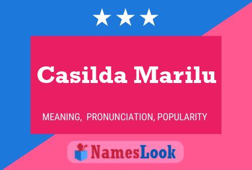 Affiche de nom Casilda Marilu