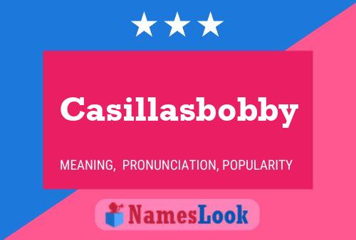 Affiche de nom Casillasbobby