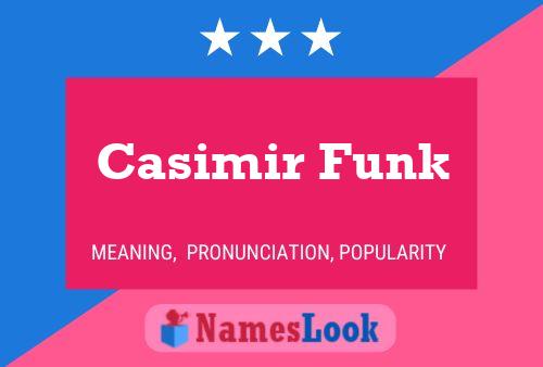 Affiche de nom Casimir Funk