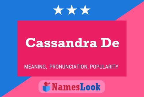 Affiche de nom Cassandra De