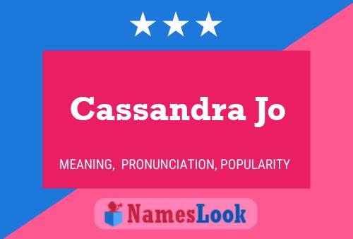 Affiche de nom Cassandra Jo