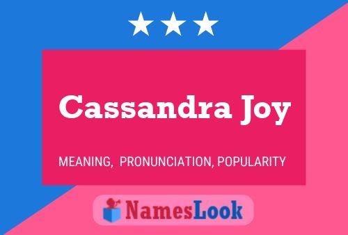 Affiche de nom Cassandra Joy