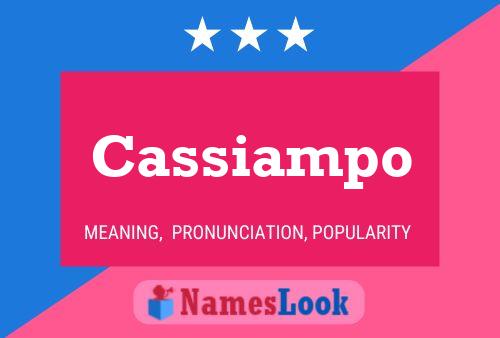 Affiche de nom Cassiampo