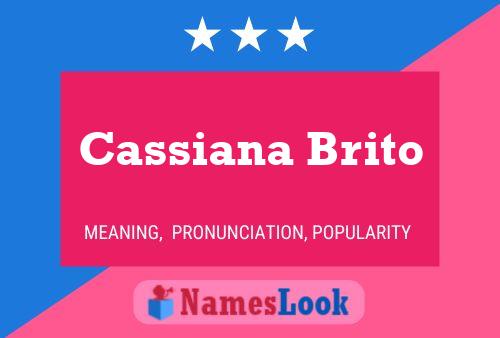 Affiche de nom Cassiana Brito