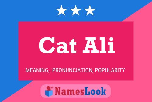 Affiche de nom Cat Ali