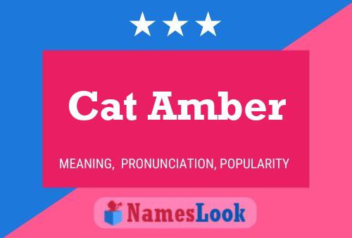 Affiche de nom Cat Amber