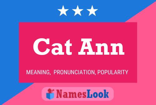 Affiche de nom Cat Ann