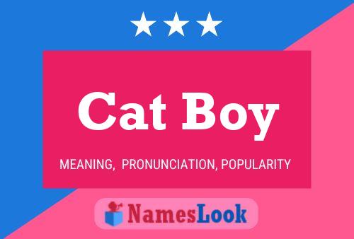 Affiche de nom Cat Boy