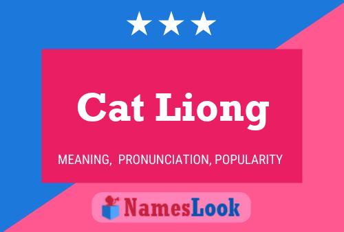 Affiche de nom Cat Liong