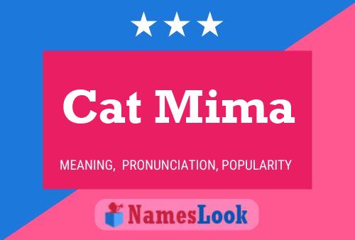 Affiche de nom Cat Mima