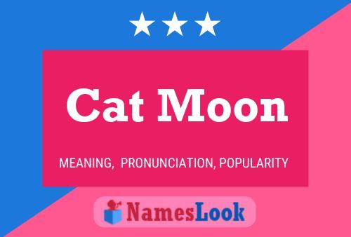 Affiche de nom Cat Moon