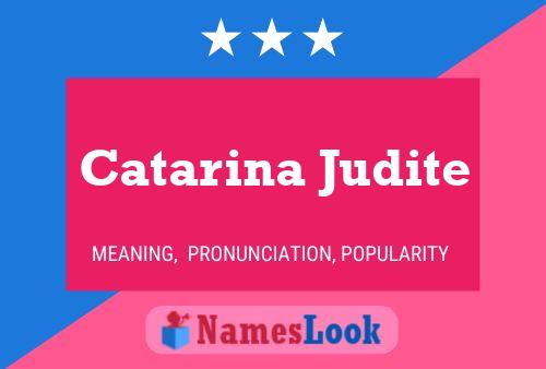 Affiche de nom Catarina Judite