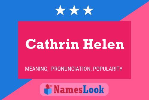 Affiche de nom Cathrin Helen