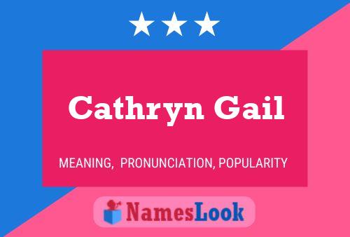 Affiche de nom Cathryn Gail