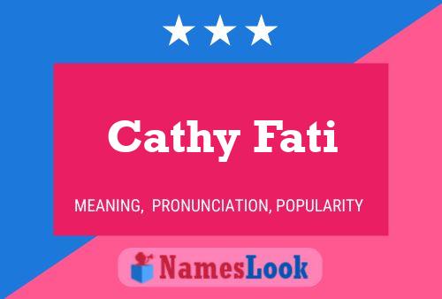 Affiche de nom Cathy Fati