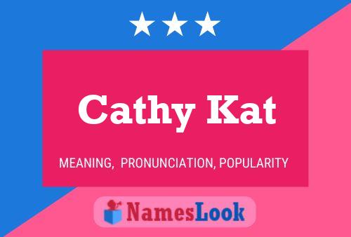 Affiche de nom Cathy Kat