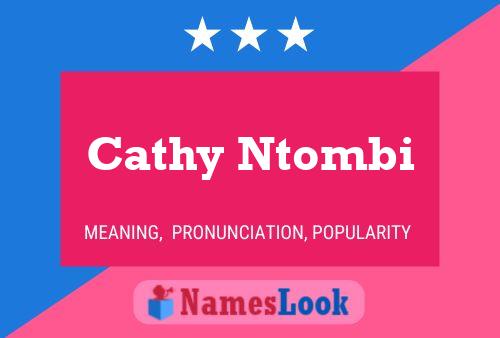 Affiche de nom Cathy Ntombi