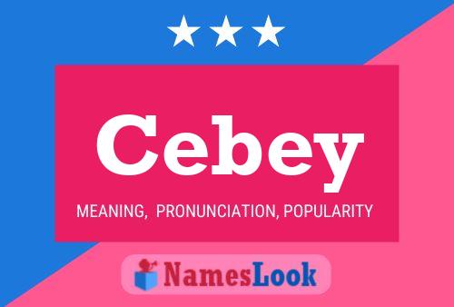 Affiche de nom Cebey