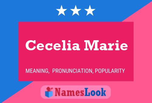 Affiche de nom Cecelia Marie