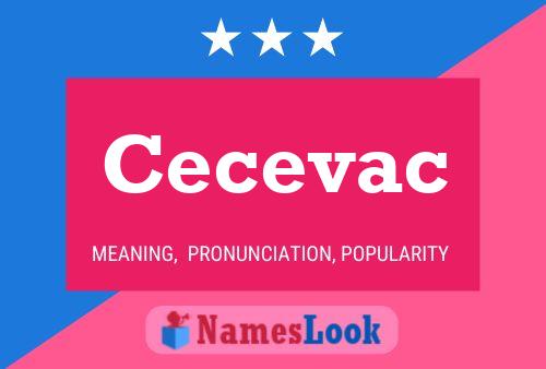 Affiche de nom Cecevac