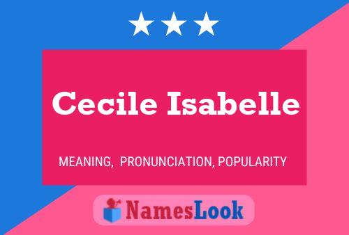 Affiche de nom Cecile Isabelle