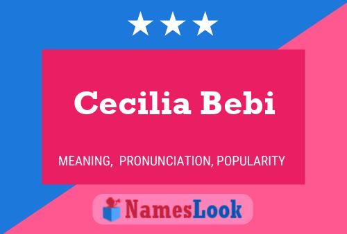 Affiche de nom Cecilia Bebi