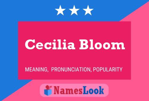 Affiche de nom Cecilia Bloom