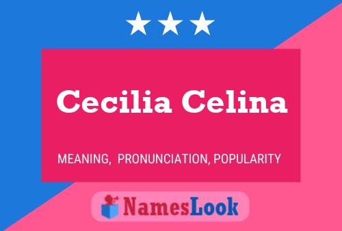 Affiche de nom Cecilia Celina