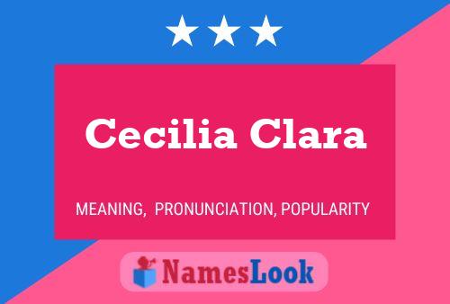 Affiche de nom Cecilia Clara