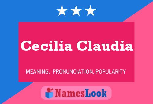 Affiche de nom Cecilia Claudia